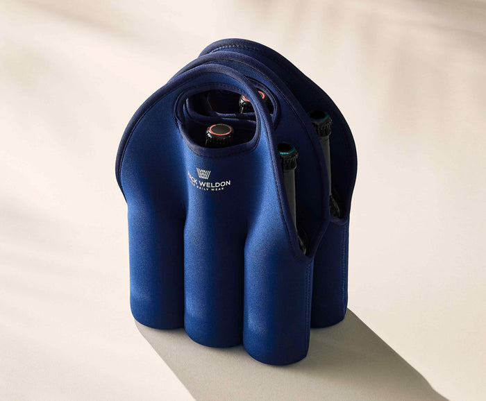 Lifestyle side view of 6-Pack Bottle Holder in True Navy