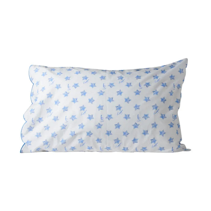 Alpha Phi Cotton Scalloped Pillowcase