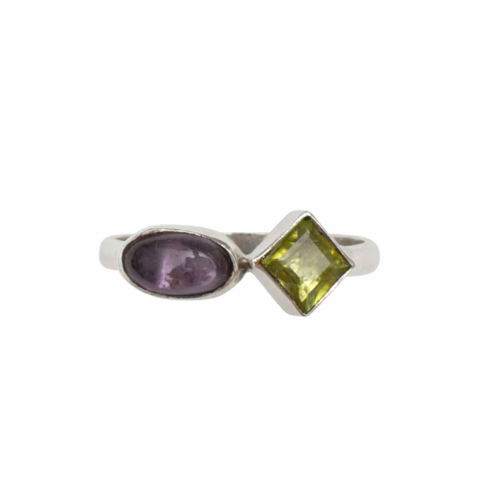 Amethyst/Peridot Ring