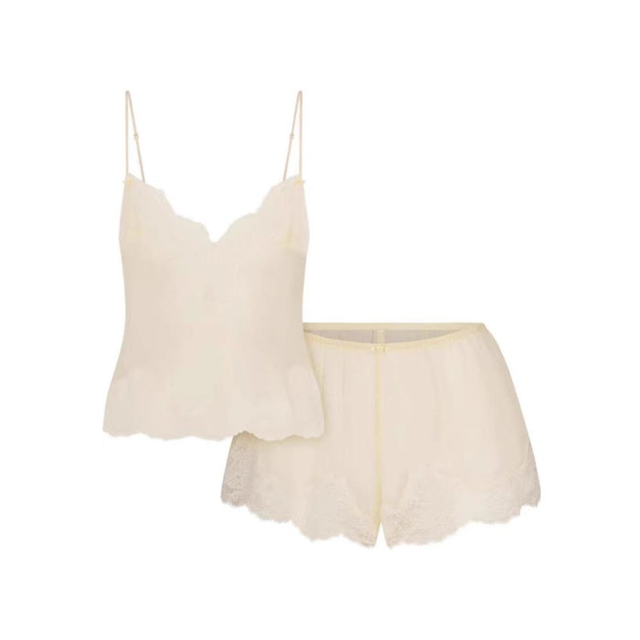SKIMS Valentine s Day ROMANCE LACE CAMI SHORT SET Lace Camisole Lounge Set image 2