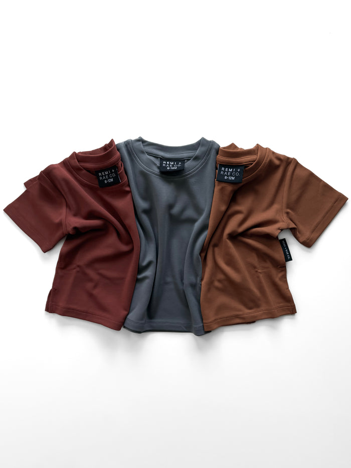 BAMBOO LUXE TEE - NUTMEG