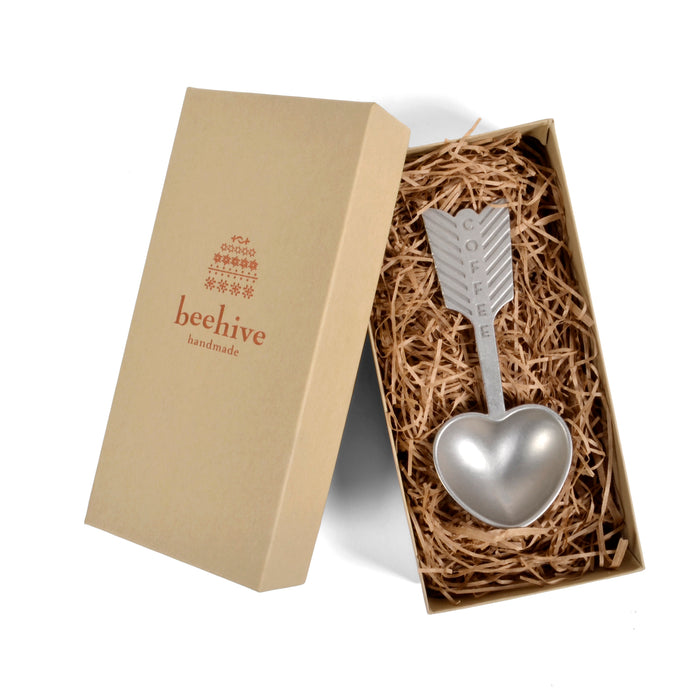 Beehive Handmade Heart Coffee Scoop