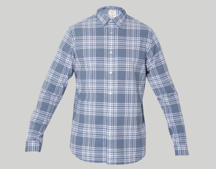 Blue Check Full Sleeves Shirt