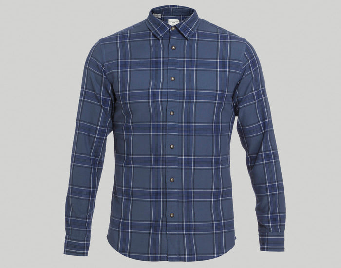 Blue Check Full Sleeves Shirt