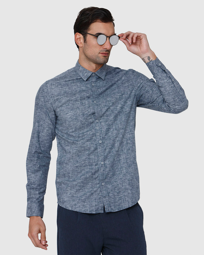 Blue Full Sleeves Shirt