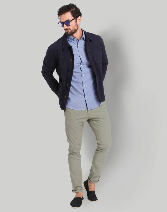 Blue Full Sleeves Shirt