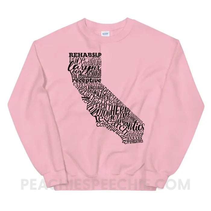 California SLP Classic Sweatshirt - Light Pink / S - Hoodies & Sweatshirts peachiespeechie.com