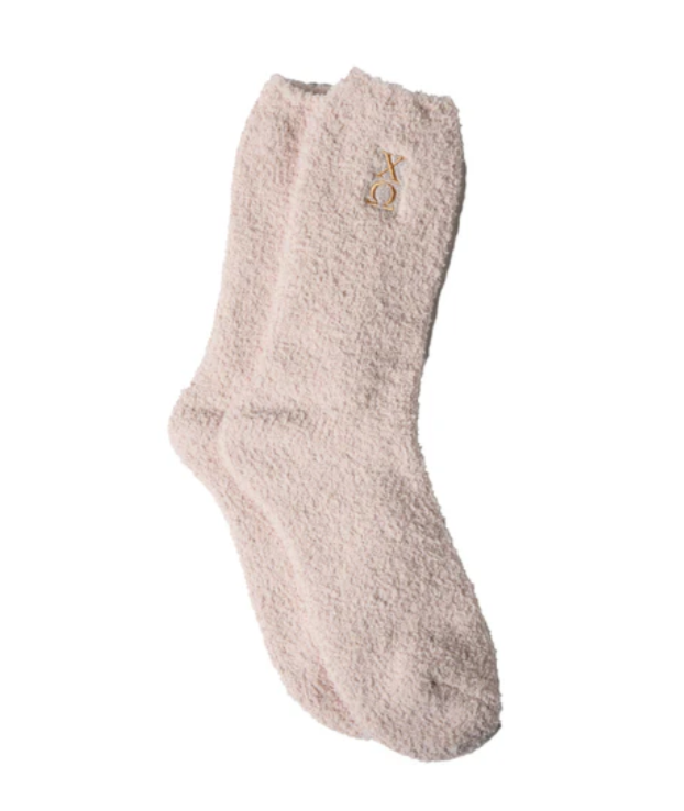 Chi Omega Fuzzy Socks