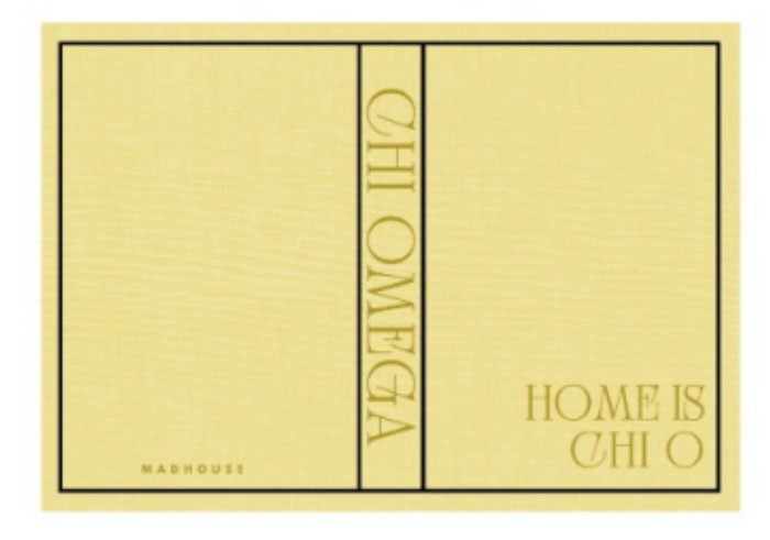 Chi Omega Keepsake Book Box