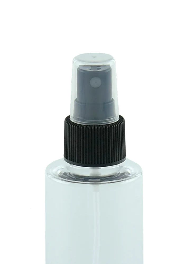 CLEARANCE Black Atomiser / Spritzer - Fine Mist Spray - Ribbed - 24mm (24/410) (Carton of 1000)