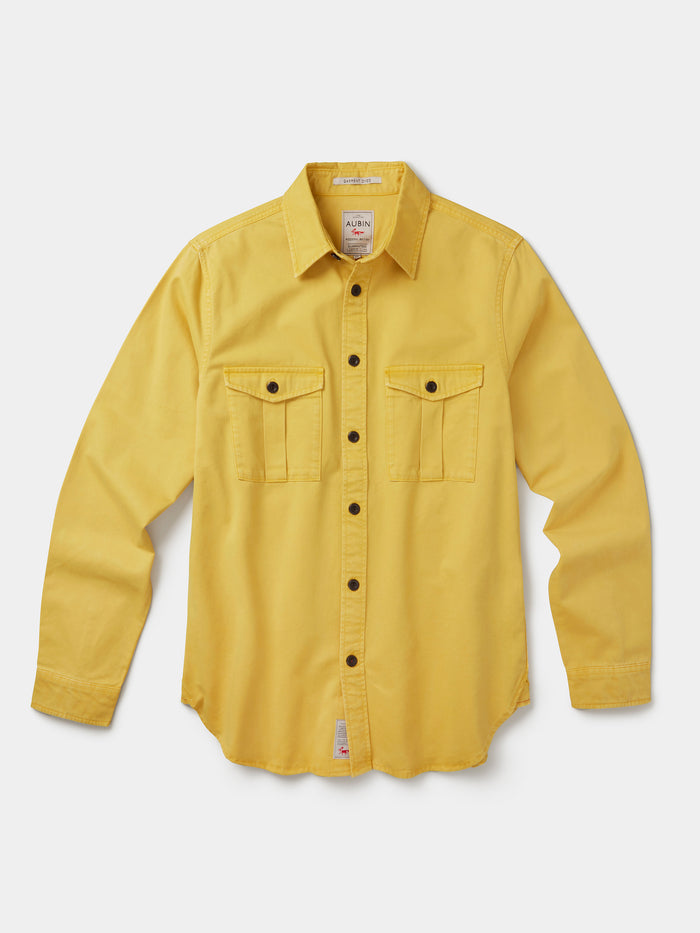 Aubin Turmeric Cole Twill Overshirt | Overshirt