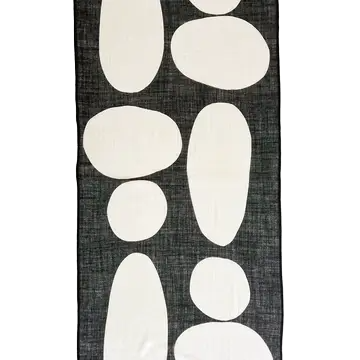Cream/Black Dream Wool Scarf