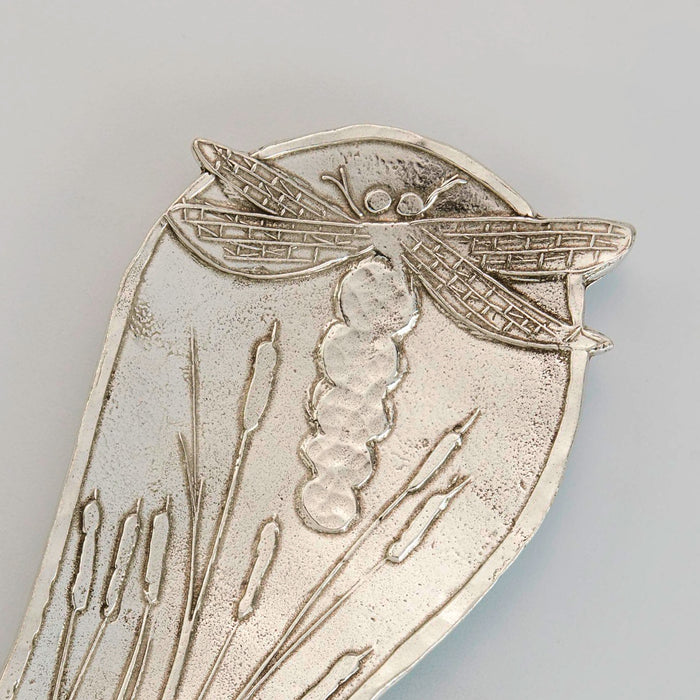 Crosby & Taylor Dragonfly American Handmade Pewter Spoon Rest