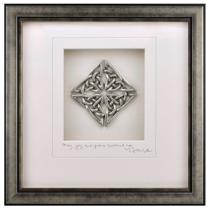 Cynthia Webb Designs Celtic Knot Pewter Wall Art, Antique Silver Wood Frame