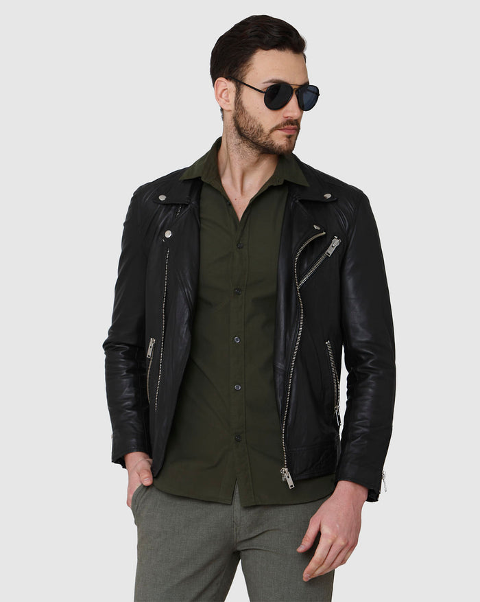 Dark Green Printed Full Sleeves Shirt