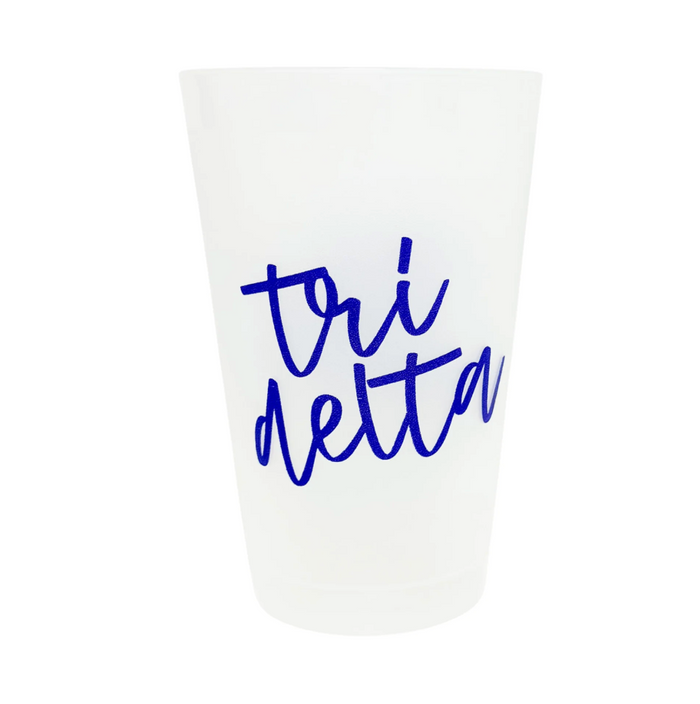 Delta Delta Delta Script Frost Cup