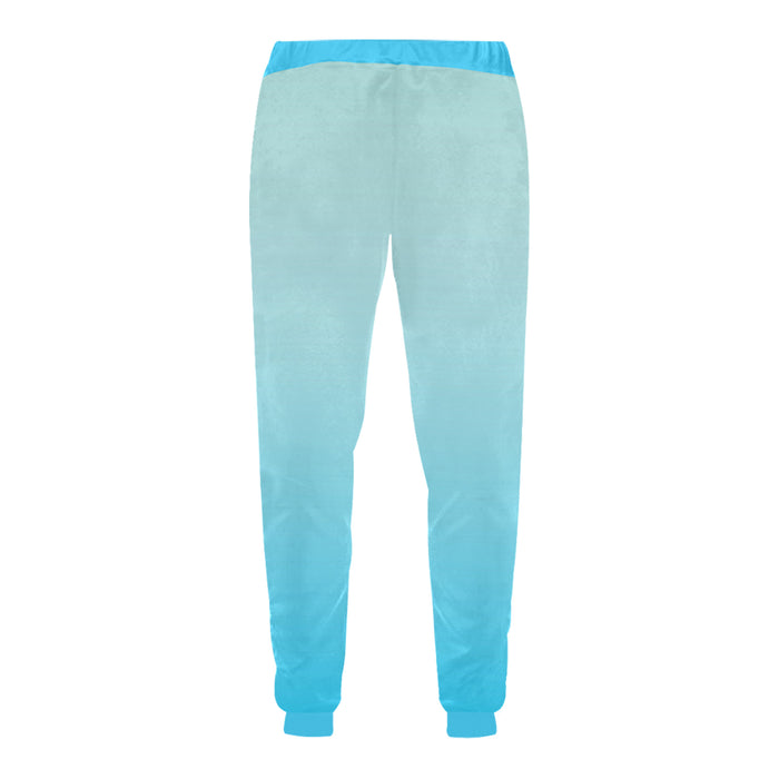 Descendants of the Island Cyan Unisex Casual Sweatpants (Model L11)