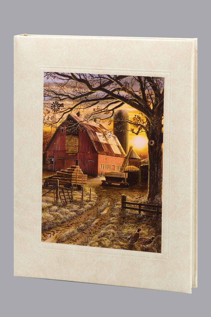 Farm Harvest Funeral Guest Book - 6 Ring ST7523-BK