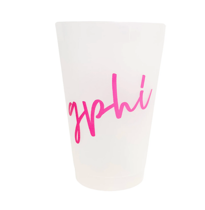 Gamma Phi Beta Script Frost Cup