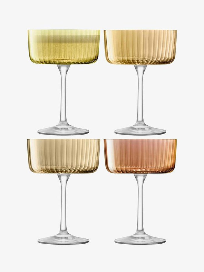 Gems Champagne Coupe - Amber S/4