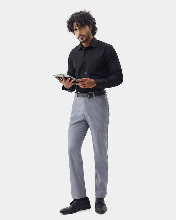 Grey Check Trouser - Cole