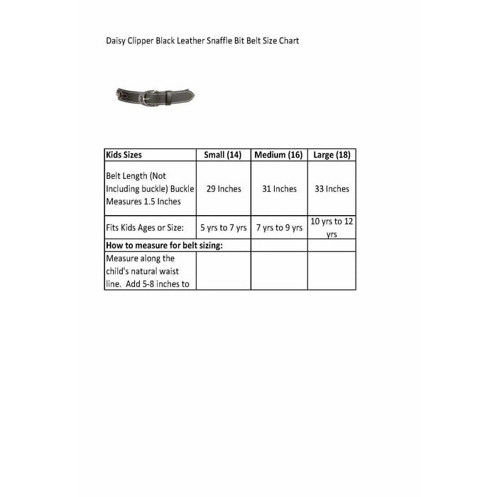 Huntley Equestrian Children's Snaffle Bit Belt