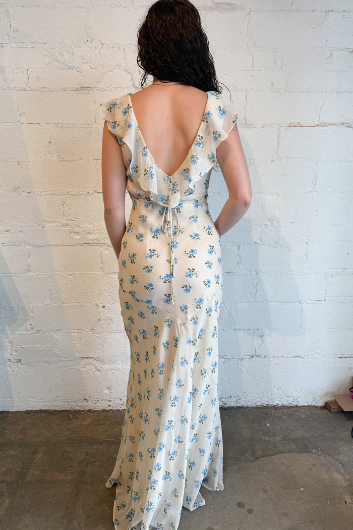 Ivory Bloom Dress Back, adeline boutique, dallas boutique, boutique