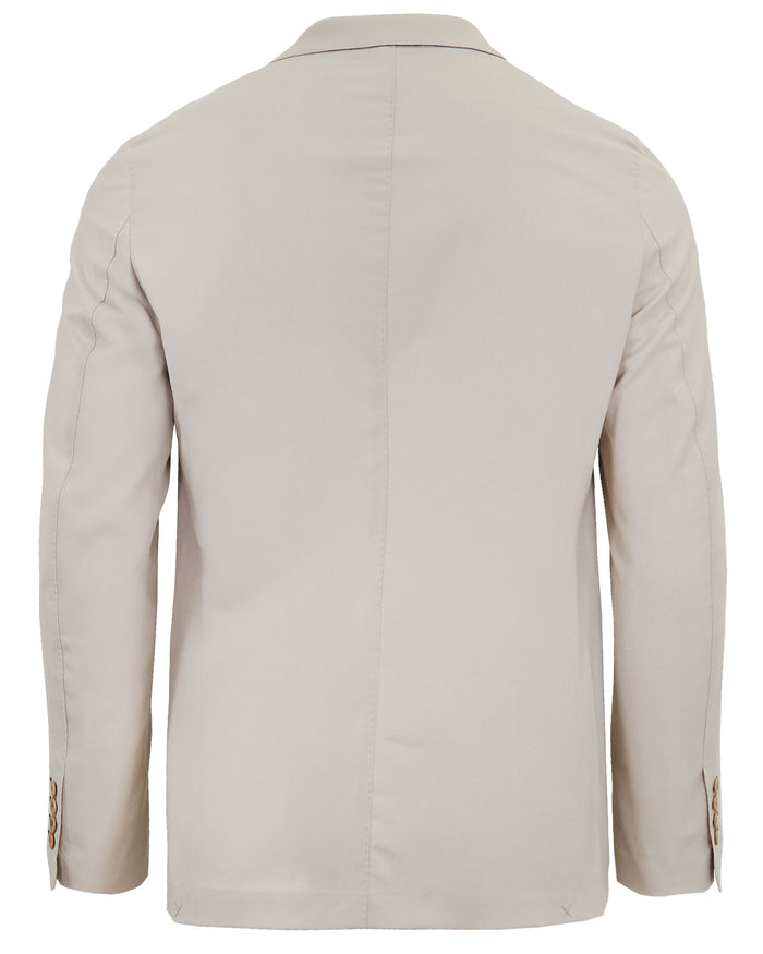 JUDD HALF LINED TAILORED WOOL BLAZER - LIMESTONE