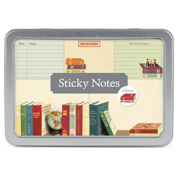 Library Books Sticky Notes