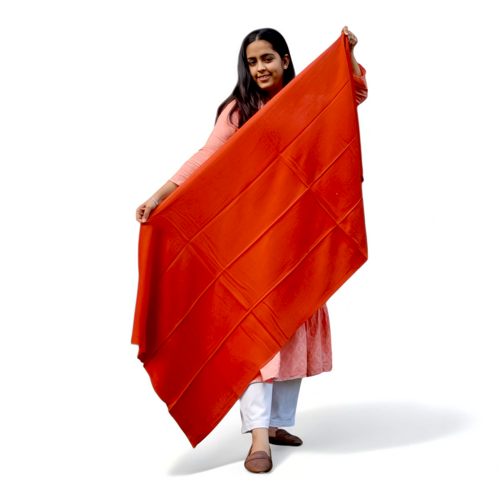 Luxurious Woolen Red Stole | Soft & Warm | Elegant Accessory