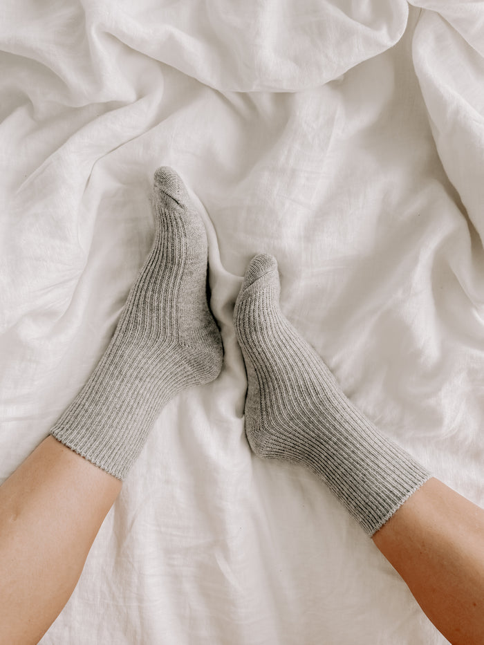 Merino Cashmere Lounge Socks Marle