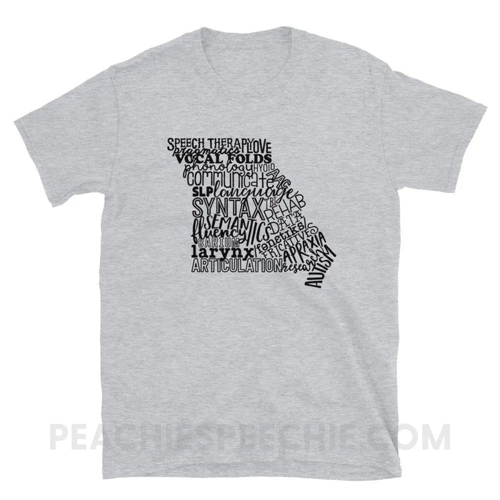 Missouri SLP Classic Tee - Sport Grey / S - T-Shirts & Tops peachiespeechie.com