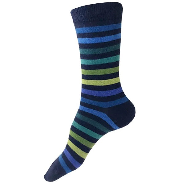 Navy Joy Socks