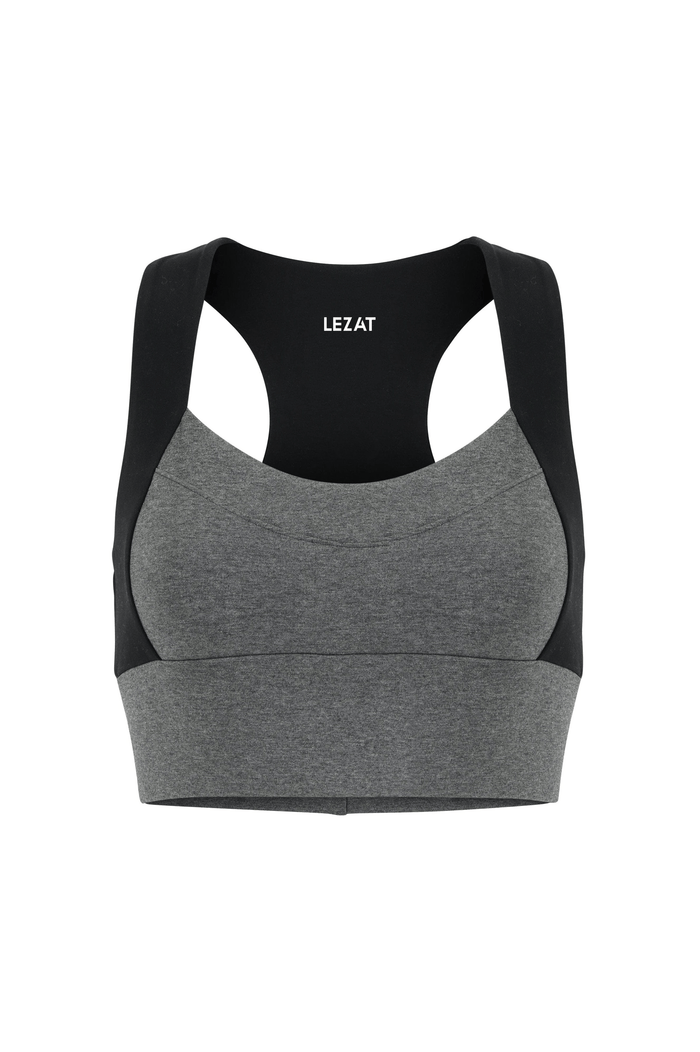 Neda Colorblock Organic Cotton Bra Top