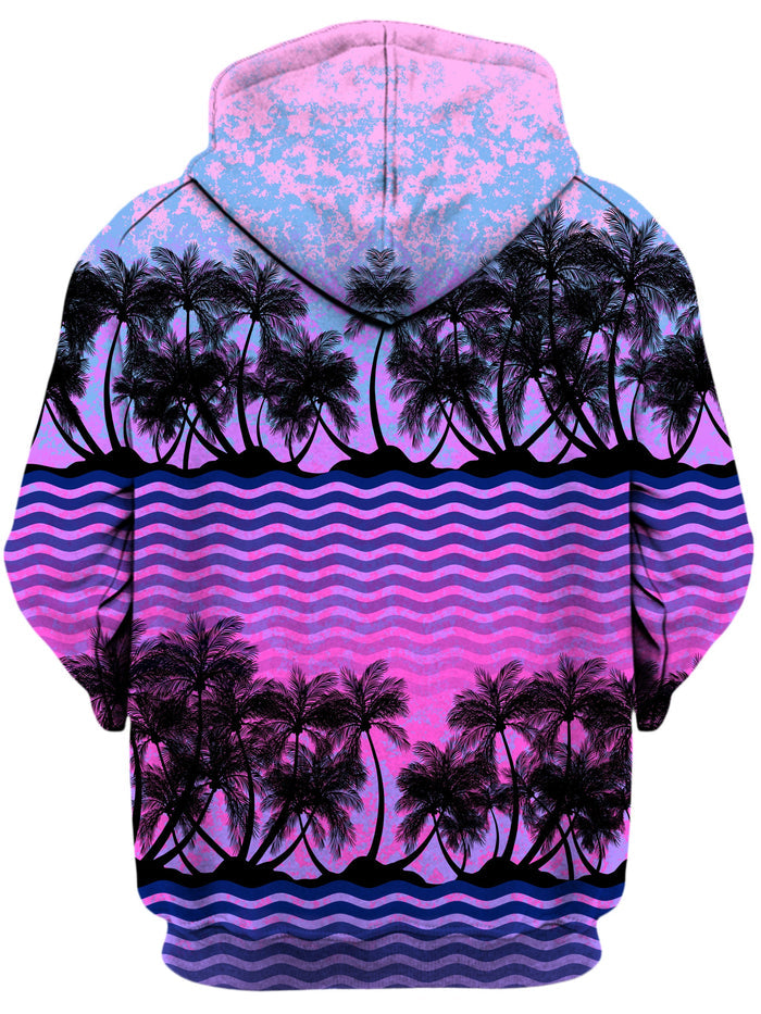 Paradise Palm Trees Unisex Zip-Up Hoodie Sartoris Art Epic Hoodie