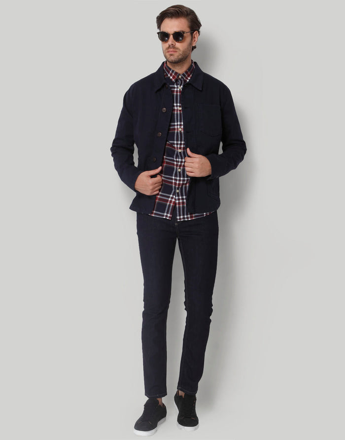 Red Check Full Sleeves Shirt