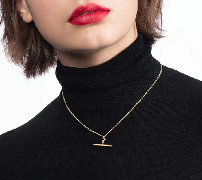 Tamara Silver T Bar Pendant Necklace