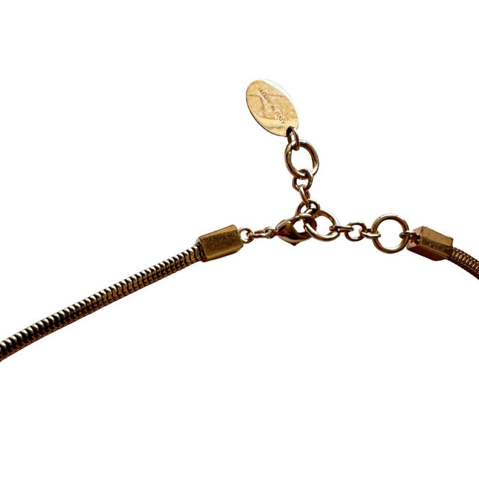 May Moma gold-tone tassel pendant necklace with geometric charm