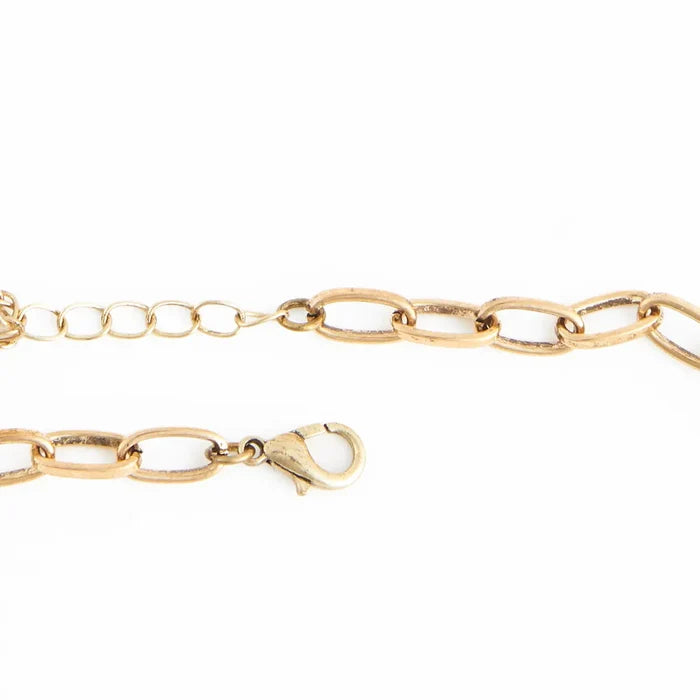 Tate Hammered Textured Pendant Necklace