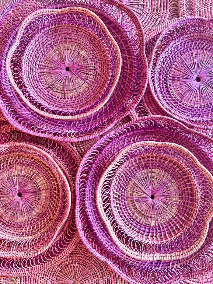 Tissé Oval Basket - 7" - S/4 - Camellia