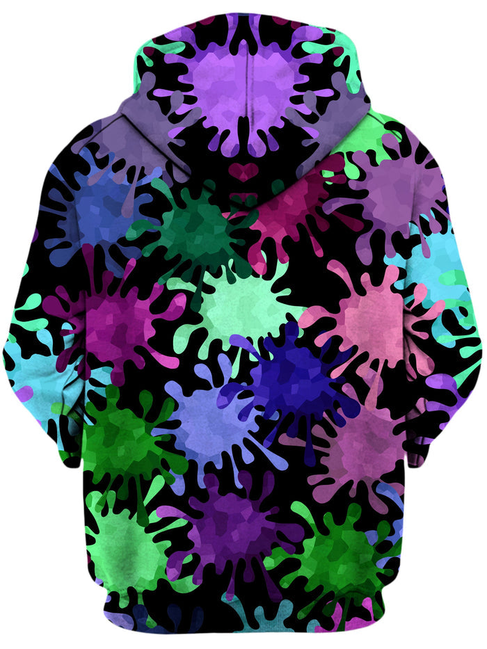 Tripadelic Splatter Unisex Zip-Up Hoodie Sartoris Art Epic Hoodie