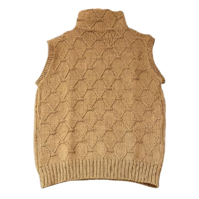 Turtle neck | Sleeveless crop Top | organic wool | Pullover - Mojopanda Organic Store