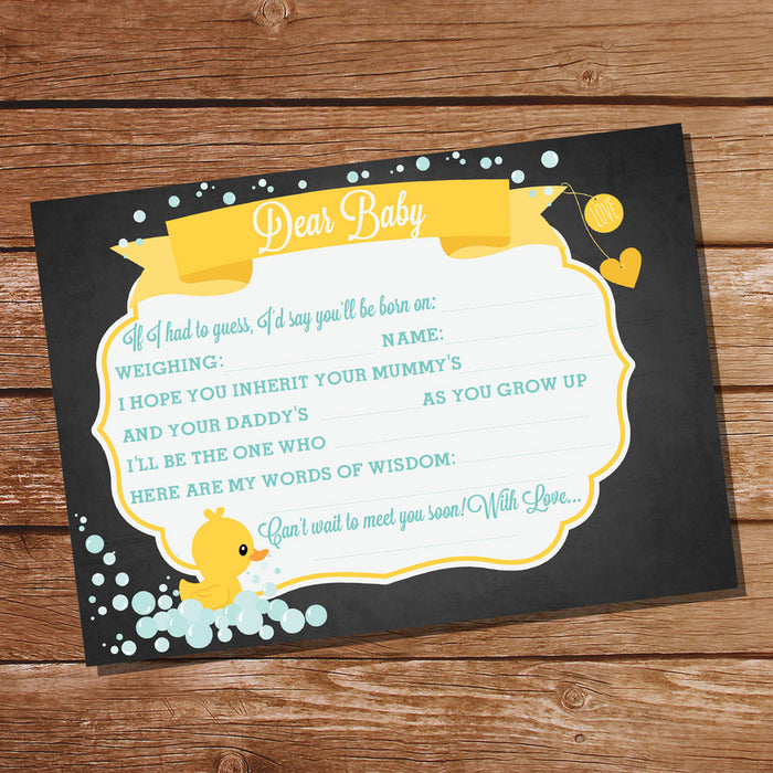 Unisex Rubber Duck Baby Shower Game