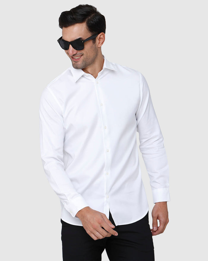 White Full Sleeves Shirt