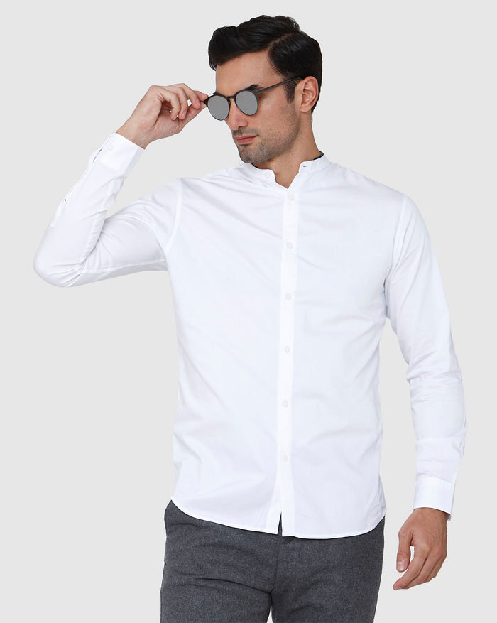 White Full Sleeves Shirt