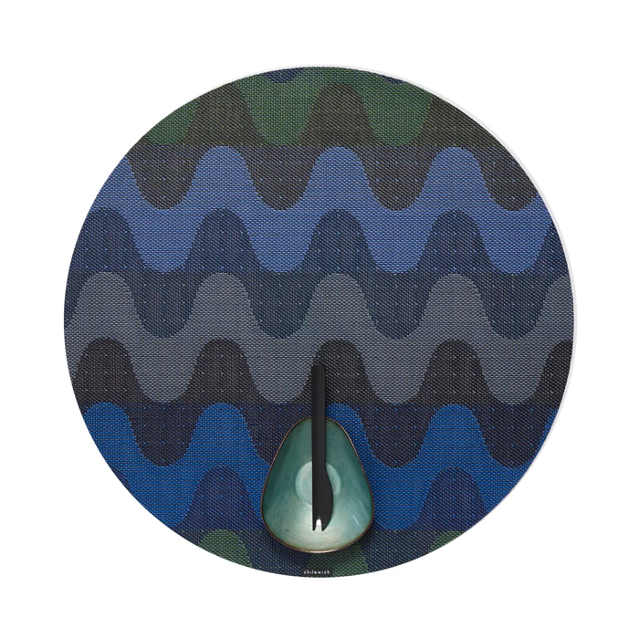 Wiggle Placemat Round - Deep Sea