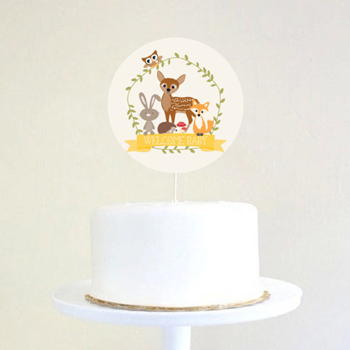Woodland Baby Shower Cake Topper For a Girl Or Boy
