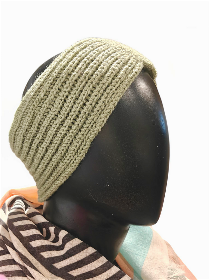 100% Wool Handcrafted  headband – Mint |