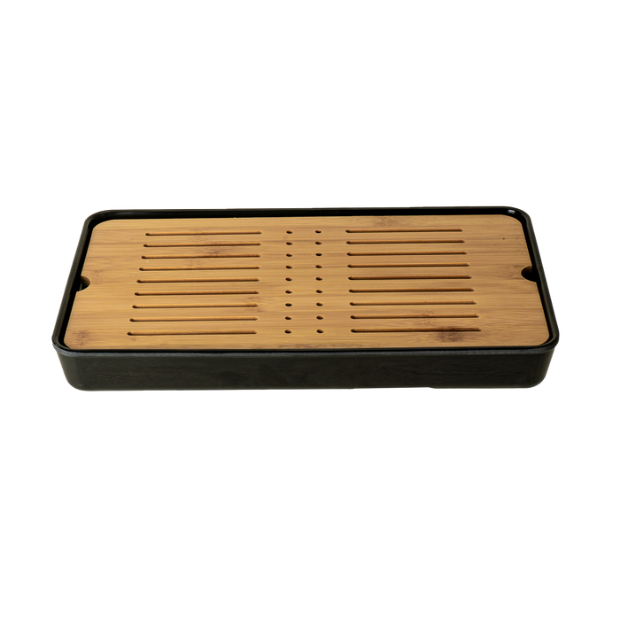 12.5"L Rectangular Tea Tray With Drip Tray