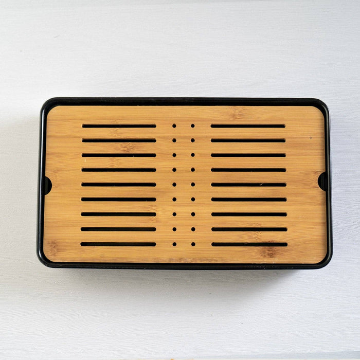 12.5"L Rectangular Tea Tray With Drip Tray